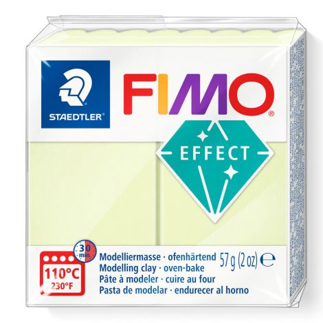 Kostka FIMO effect 57g, waniliowy pastelowy, masa termoutwardzalna