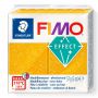 Kostka FIMO effect 57g, złoty brokatowy, masa termoutwardzalna - 2