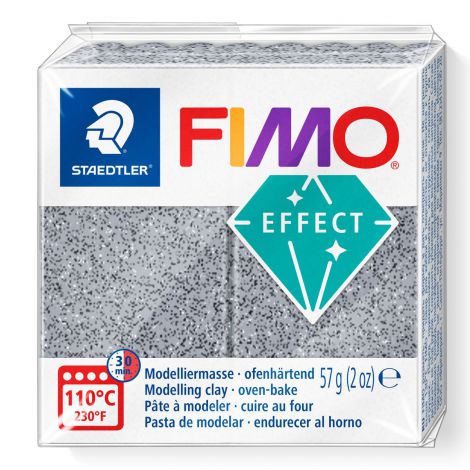 Kostka FIMO effect 57g, grafitowy marmurkowy, masa termoutwardzalna