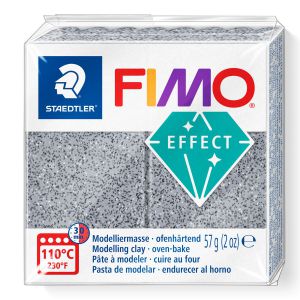 Kostka FIMO effect 57g, grafitowy marmurkowy, masa termoutwardzalna