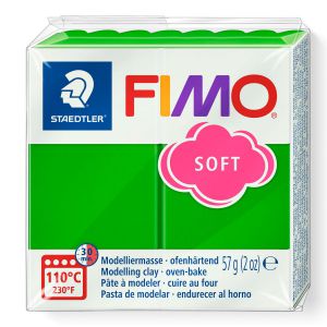 Kostka FIMO soft 57g, zielony, masa termoutwardzalna