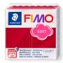 Kostka FIMO soft 57g, karminowy, masa termoutwardzalna - 2