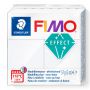 Kostka FIMO effect 57g, biały brokatowy, masa termoutwardzalna - 2