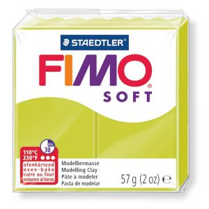 Kostka FIMO soft 57g, limonka, masa termoutwardzalna