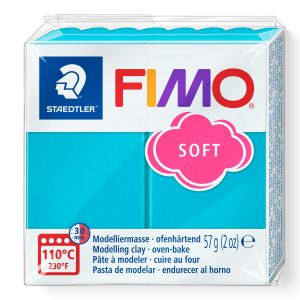 Kostka FIMO soft 57g, turkusowy, masa termoutwardzalna