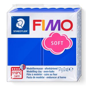 Kostka FIMO soft 57g, niebieski, masa termoutwardzalna
