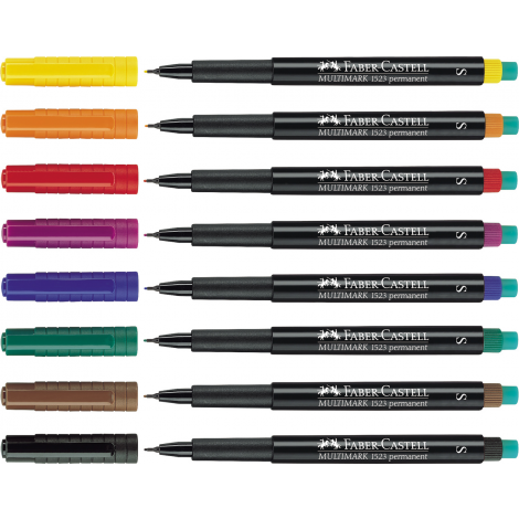 Marker Faber-Castell Multimark Ohp Permanentny, S, pomarańczowy - 5