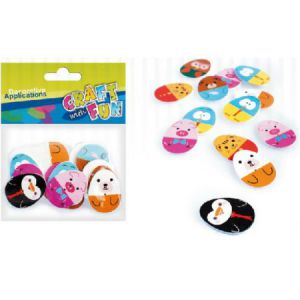 Guziki Craft with Fun drewniane Jajo