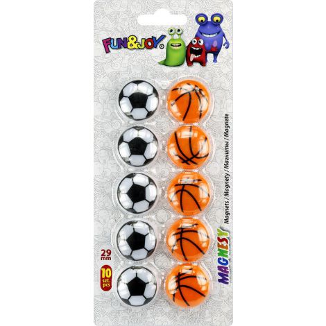 Magnesy Titanum 10szt, Piłki 3cm