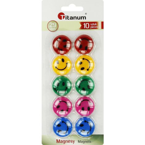 Magnesy Titanum 10szt, Buźki 3cm