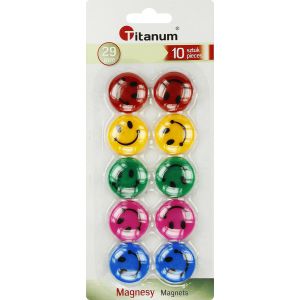 Magnesy Titanum 10szt, Buźki 3cm