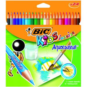 Kredki ołówkowe Bic Kids Aquacouleur, 24 kolory