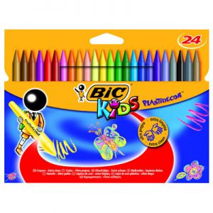 Kredki Świecowe Bic Kids Plastidecor 24 Kolory