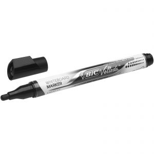 Markersuchościeralny Bic Velleda cienki 2.2mm, Czarny