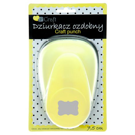 Dziurkacz ozdobny dpCraft 7,5cm Szyld