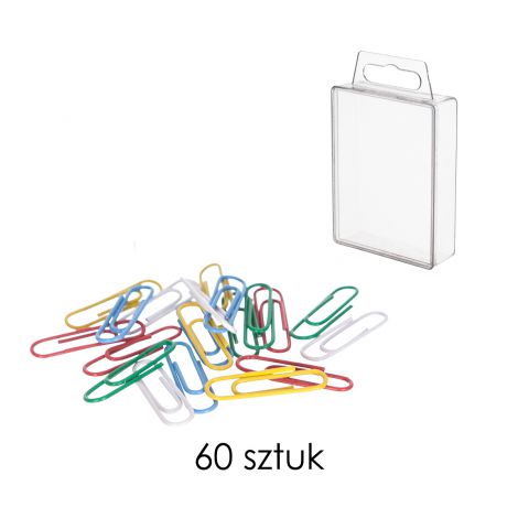 Spinacze dpCraft Classic kolorowe 28mm, 60szt