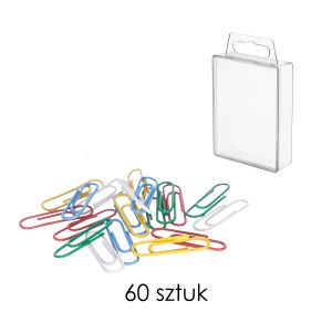 Spinacze dpCraft Classic kolorowe 28mm, 60szt