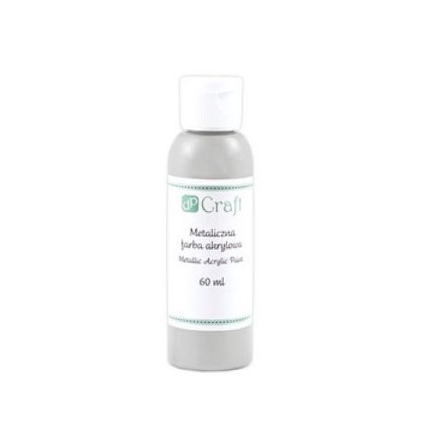 Farba akrylowa dpCraft metaliczna, 60ml Silver