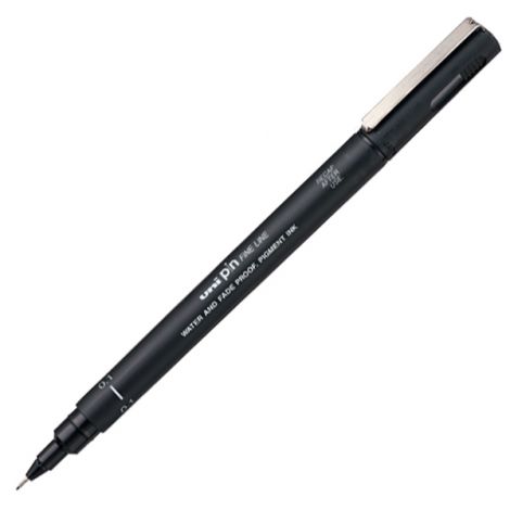 Cienkopis kreślarski Uni Pin-200, 0.1mm, czarny