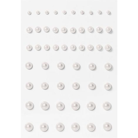 Perełki samoprzylepne Argo 3-7mm, 54szt, Kremowe