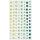 Kropki samoprzylepne Argo 3-6mm, 104szt, Zielone