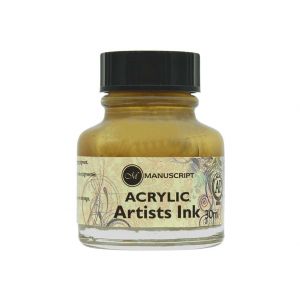 Tusz akrylowy Manuscript 30ml Złoty
