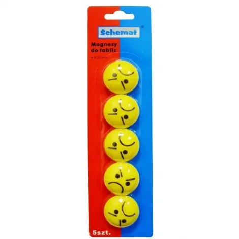 Magnesy Schemat Buźki, 5szt 3.5cm