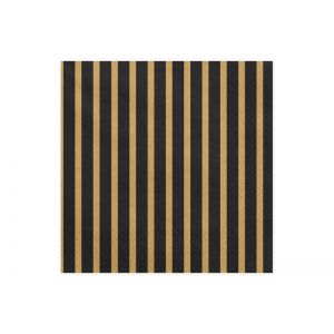 Serwetki Paski, złote, 16,5 x 16,5 cm, 20 sztuk