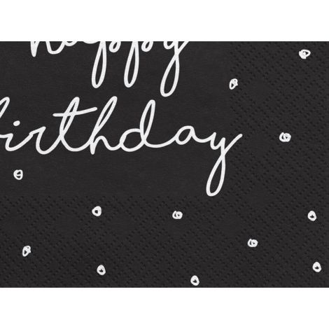 Serwetki Happy Birthday, 16,5 x 16,5 cm, 20 sztuk - 2