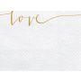 Serwetki Love, złoty, 16,5 x 16,5 cm, 20 sztuk - 3