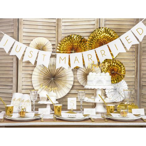 Koronka bawełniana PartyDeco Biała, 3szt - 7