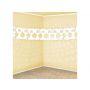 Girlanda papierowa Kielich, 3 m, biały - 4