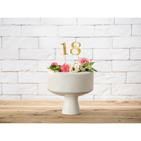 Numery na stół, złoty, 25,5-26,5cm, 11 sztuk - 2