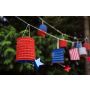 Girlanda z lampionami, 3,6m, mix - 3