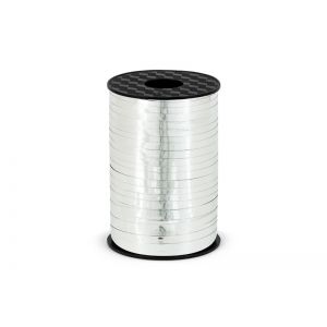 Wstążka plastikowa, srebrna, 5mm/225m
