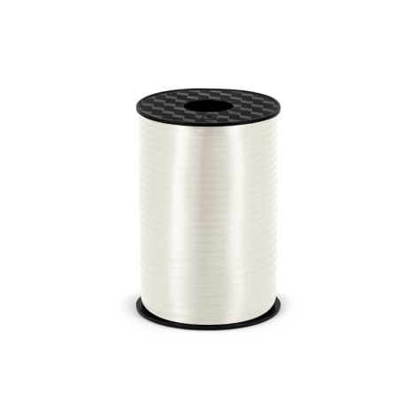 Wstążka plastikowa, biała, 5mm/225m