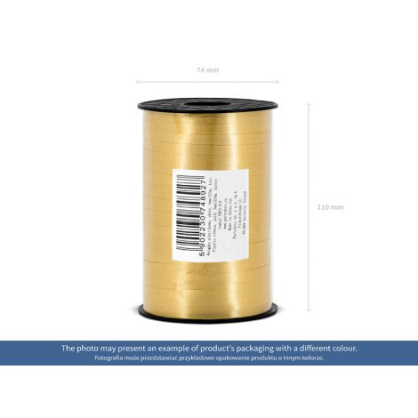Wstążka plastikowa, czarna, 5mm/225m - 2