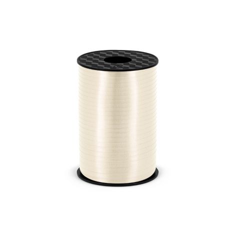 Wstążka plastikowa, jasnokremowa, 5mm/225m