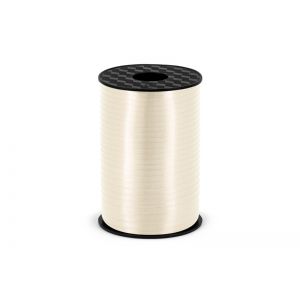 Wstążka plastikowa, jasnokremowa, 5mm/225m