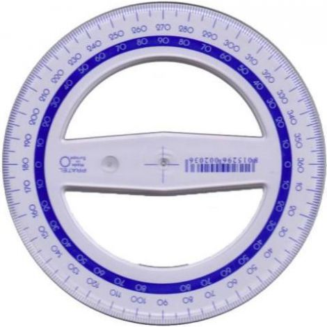 Kątomierz Pratel 360° 12cm