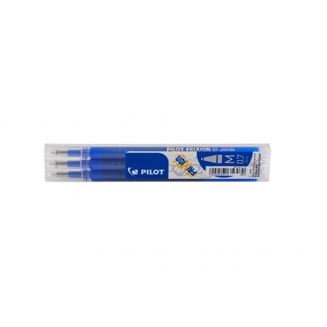 Wkłady do Pióra kulkowego Pilot Frixion 0.7mm niebieskie, 3szt - 2