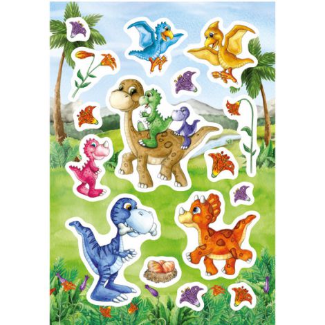 Naklejka Rodzina dinozaurów