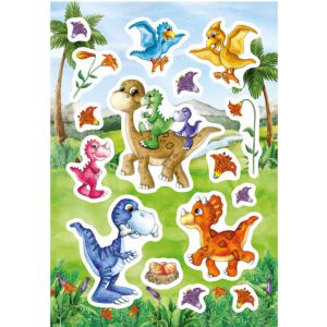 Naklejka Rodzina dinozaurów