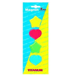 Magnesy Titanum 4szt, Mix 3cm