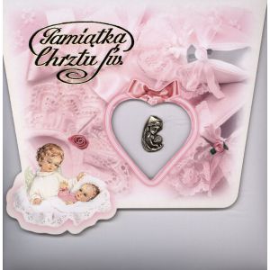 Album kwadrat perłowy Pamiątka Chrztu Świętego