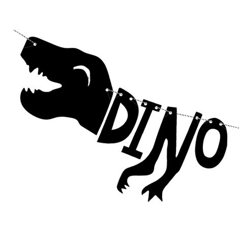 Baner Dinozaury - Dino Party, 20 x 90 cm - 2