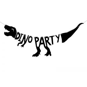 Baner Dinozaury - Dino Party, 20 x 90 cm