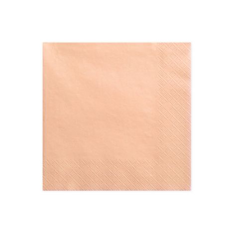 Serwetki trójwarstwowe, łososiowe, 16,5 x 16,5 cm, 20 sztuk