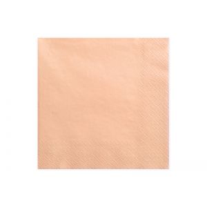 Serwetki trójwarstwowe, łososiowe, 16,5 x 16,5 cm, 20 sztuk