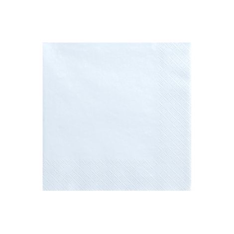 Serwetki trójwarstwowe, jasnobłękitne, 16,5 x 16,5 cm, 20 sztuk